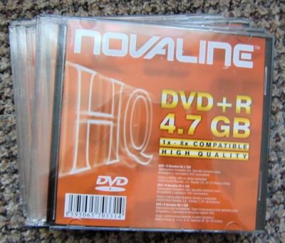 Prázdná DVD Novaline