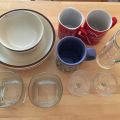 Hrnečky, sklenice, talíře