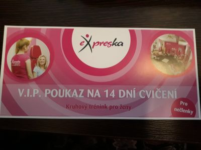 Poukaz na 14 dní cvičení v Expresce