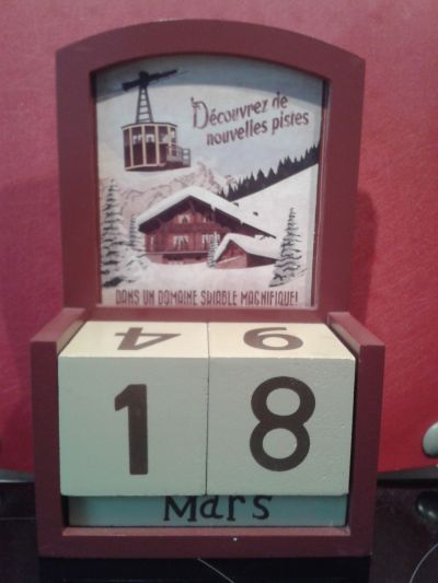 Dřevěný kalendář