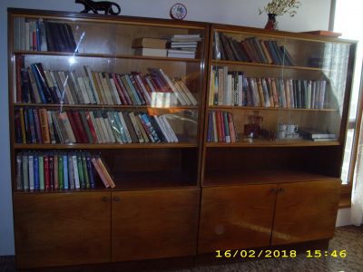 Nabízím za odvoz 2x knihovnu a sekretář