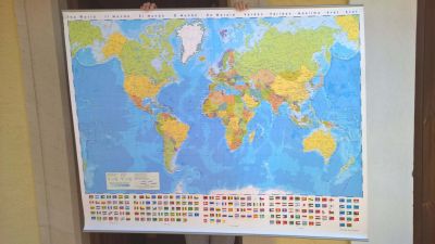Nástěnná mapa světa